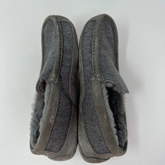 Ugg Australia Men\'s Ascot Lined Slippers Moccasins Charcoal Gray 3233 main image 7